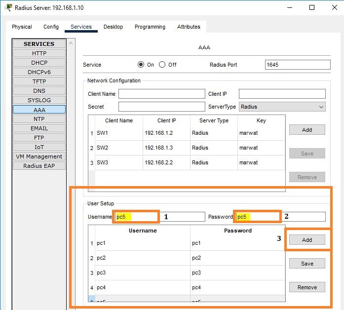 configuring 802.1x username and passowrd configuring 802.1x username and passowrd